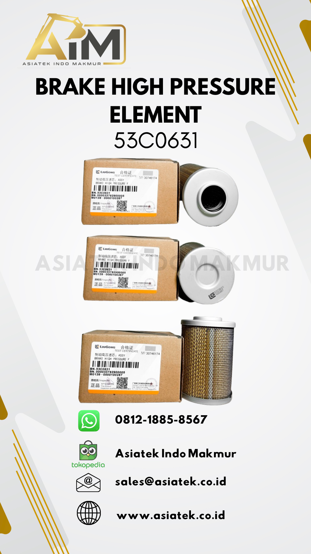 BRAKE HIGH PRESSURE ELEMENT (53C0631)